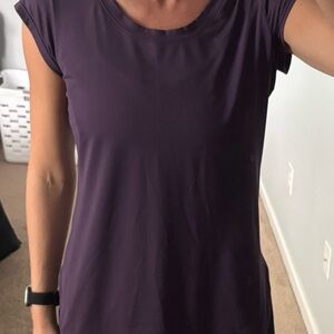 Reebok Women's Dark Purple Short Sleeve Tee
